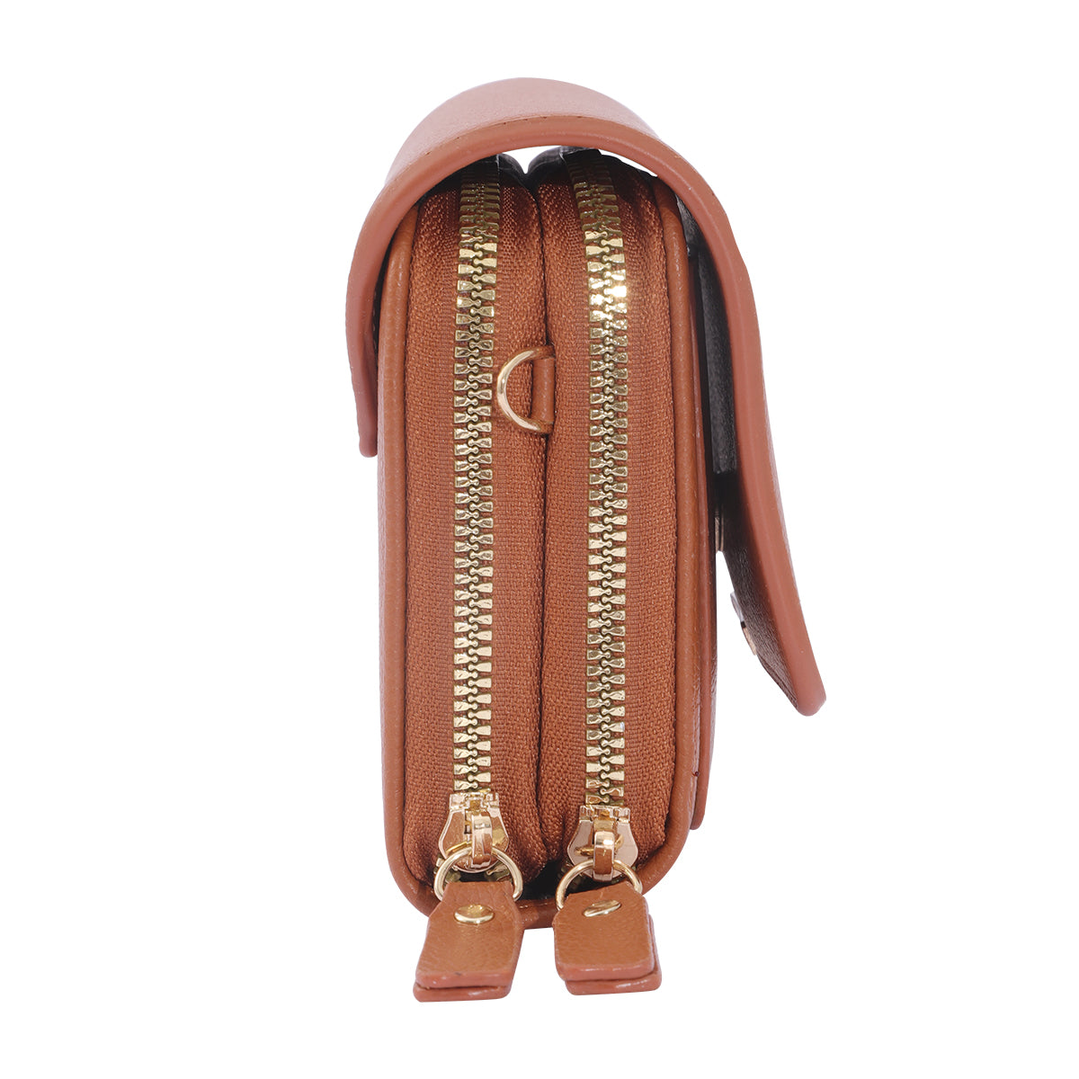 Donna & Becky Leilani Double Zipper Phone Xbody W/Metal Bar